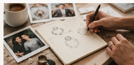 Engagement ring design consultation