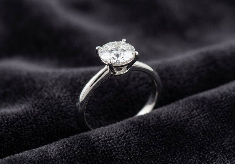 Solitaire diamond engagement ring Diagem Diamonds
