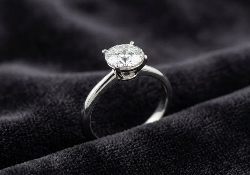 Solitaire diamond engagement ring Diagem Diamonds