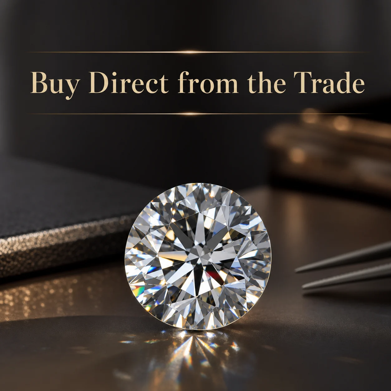Brilliant diamond promo with Buy Direct from the Trade message