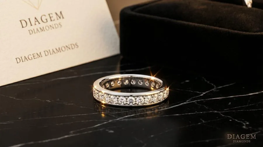 Diamond eternity ring with certified diamonds — Diagem Diamonds South Africa